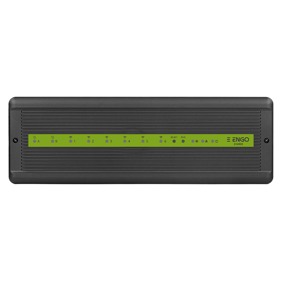 ECB62ZB-listwa-ENGO-front-www_strona Клемна шина за подово отопление ENGO с 6 безжични зони ZigBee + 2 жични зони, с вграден модул за помпа и котел ECB62-ZB - Image 1